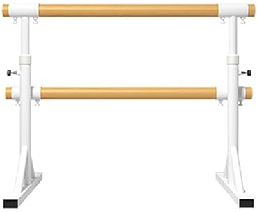 Barre de ballet autoportante réglable - Barre d'exercice de danse en bois pour adultes et enfants - Bâton d'entraînement vertical professionnel - Presse à jambes à domicile (Rose, 1 m) (Blanc, 1