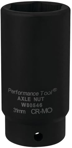 Performance Tool W80546 31 mm Front Wheel Drive Axle Nut Socket