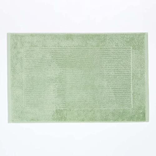 Homescapes Frottee Badvorleger Imperial 50 x 80 cm lindgrün, Duschvorleger aus 100% Baumwolle in Hotel Qualität
