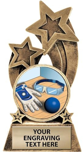 Crown Awards Handball Trophy, 5.75 Glory Resin Handball Trophies with Free Custom Engraving
