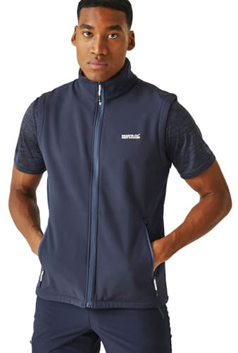Regatta Bradwell III' Full Zip Wind Resistant Softshell Gilet, Scaldamuscoli Uomo, Marina Militare, XL