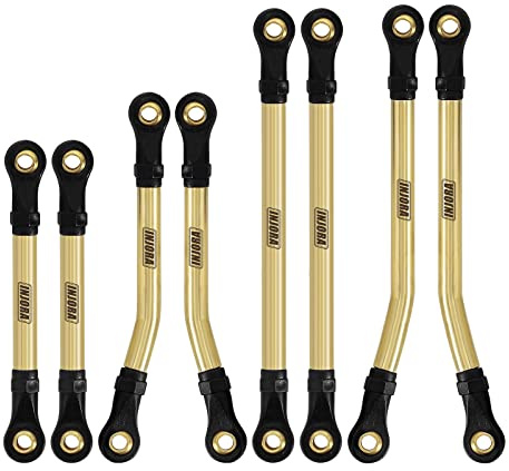 INJORA Brass High Clearance Links Set for TRX4M Bronco Defender 1/18 RC Crawler Upgrade Parts, 38g/Set