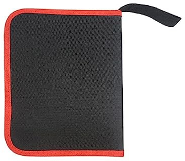 Navna Bohrer-Bit-Aufbewahrungstasche und Schraubenschlüssel-Organizer mit transparenten Etiketten, Werkzeug-Stoff-Reißverschluss-Tasche, Werkzeugaufbewahrung