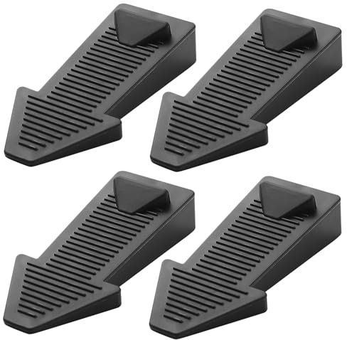 CPYJW 4 Pezzi Fermaporta In Gomma,Ferma Porta Da Pavimento Antiscivolo Cuneo Ferma Porta E Finestra Protezione Tampone Per Porta Adatta Per Porte Balcone Sale Studio E Camerette