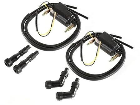 Motor Zündspule 2 Stücke Für Suzuki Motorrad Zündspule Set GS550 GS750 GS850 GS1000 2 Zündspulen + Kappen - 4 Ohm Zündspule