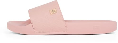 TOMMY HILFIGER TH-MONOGRAM POOLSIDE Slides, ROSA (Dimmig Rosa), 3,5 UK, Rosa dimmig rosa, 36 EU