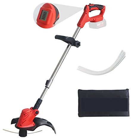 Cortadora de césped, cortacésped, cortasetos Cortacésped inalámbrico telescópico de longitud ajustable, cortadora de césped eléctrica, herramientas de poda de jardín, Compatible con 18V para el cuidad