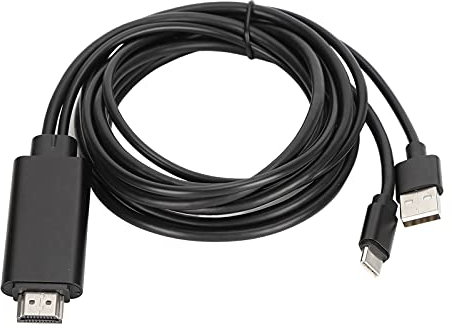 Cavo schermo per sincronizzazione telefono da 1,8 m, cavo adattatore TV HD, cavo di interfaccia telefono di tipo C per accessori del telefono
