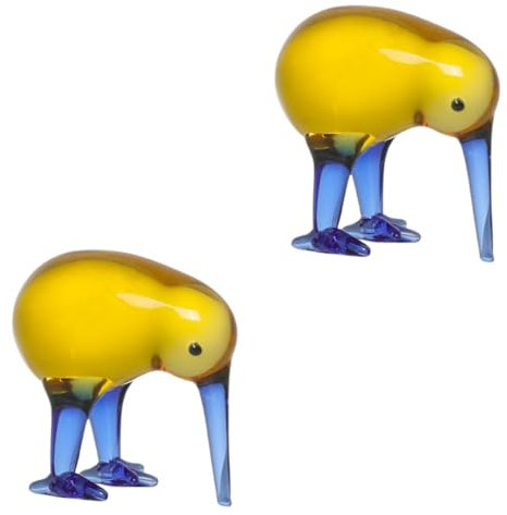 STOBAZA 2stücke Kleine Kristallvogel Figurine Dekorative Wasserkrähe Ornamente Für Wohnräume Kinderzimmer Partys Charmante Tischdekoration Tierfigur Für Sammler Und Liebhaber