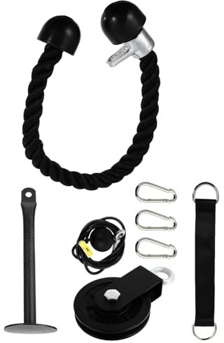 Happyyami Trizepstrainer Seilzug Trainingsseil Stahlkabel Krafttrainingszubehör Kompakt Für Armtraining Und Pulldown Übungen Zuhause