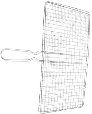 Cesta portátil de acero inoxidable para asar pescados con soportes para brochetas para barbacoa al aire libre, pesca, parrilla plegable para asar clips de pescado
