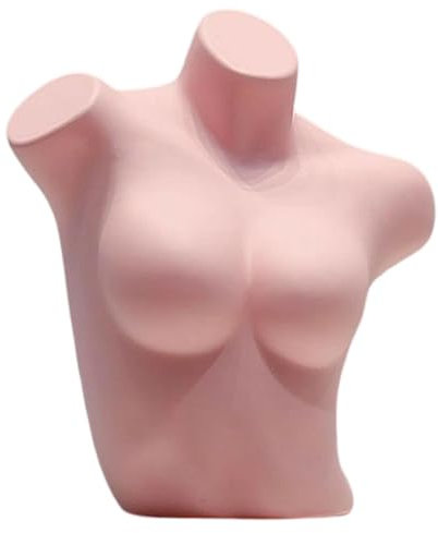 Baoblaze Weibliche Schaufensterpuppe Torso -Frauen Kleid Form BH Schaufensterpupplung für Handwerksausstellungen Arbeitsplatte, Rosa