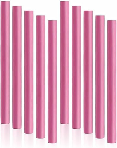Heatless Curlers Flexi Rods Bendy Foam Curler Rollers Short Medium Long Style Curling Sticks For Hairstyle Sleeping Styling DIY Home Wave Hair Rollers Salon Accessory 16x1.3cm (10Pcs)