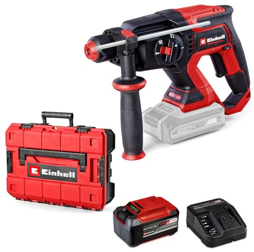 Einhell Professional Akku-Bohrhammer TP-HD 18/22 D Li BL Power X-Change (18 V, Brushless, 2,3 J, SDS-plus, 22 mm Bohrleistung in Beton, D-Handgriff, Koffer, inkl. 5,2 Ah Akku & Ladegerät)
