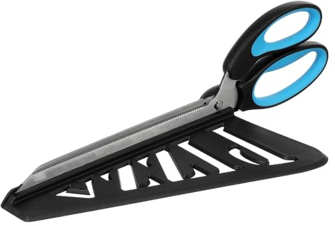 SHINEOFI Ciseaux à Pizza Acier Inoxydable Léger et Coupe-pizza Cuisine Pratique Accessoire de Cuisine Bleu Ciel