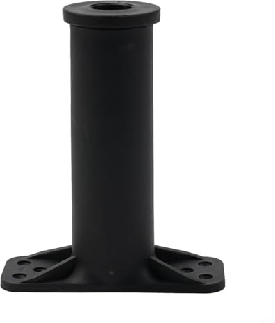 Jonikuper Adjustable Telescopic Furniture Heightening Bracket for Bed Beam Support Fixer, 18-34cm Extender with High-Hard Plastic Steel, Black, 1PCS(13-22cm)