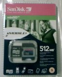 SanDisk Mini Secure Digital (Mini SD) 512 MB Scheda di memoria