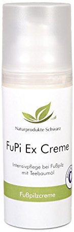 Naturprodukte Schwarz - FuPi Creme - Mit Teebaumöl und Manukaöl - Zur Fußhygiene - Hautpflege bei Juckreiz zwischen den Zehen, 50 ml