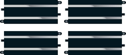 Scalextric Car Track - C8526 Scalextric Track Extension Pack 4 - 1:32 Scale Race Extension for Slot Car Set, Racing Gift Ideas for Adults & Kids - Toy Racing Accessories, Black