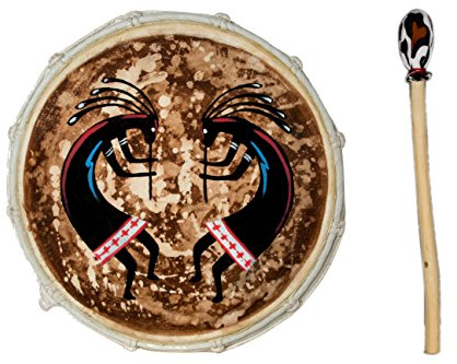 30cm Grosse Schamanentrommel Cocopelli Gemalt Rahmentrommel Bodhran Drum Djembe