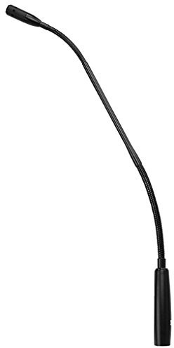 JTS GM-5212 Elektret Schwanenhals-Mikrofon mit Superniere-Charakteristik, Konferenz-Mikro für Durchsagen, Vorträge und andere Sprach-Übertragungen, in Schwarz