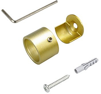 Liedeco Wandlager für Gardinenstangen Power ø 20 mm | 1 Stück | vermessingt