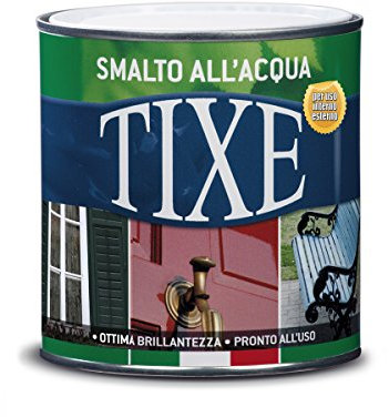 TIXE Smalto all'Acqua – Finitura Lucida e Resistente per Legno e Metallo, Marrone Brillante 500 ML