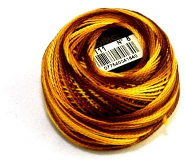Baumwollfaden, Perlgarn, Größe 8, Farbe 111, 10 g Ball, von DMC