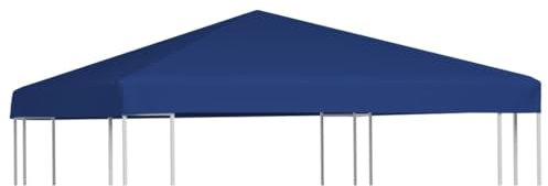 vidaXL Pavillon Abdeckung 310 g/m² 3x3m Blau Ersatzdach Partyzelt Plane Dach