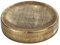 WENKO Porte-savon Rivara, coupe à savon pour le rangement du savon à main, en céramique haut de gamme, dessins réalisés à la main, Ø 10 x 2,5 cm, or