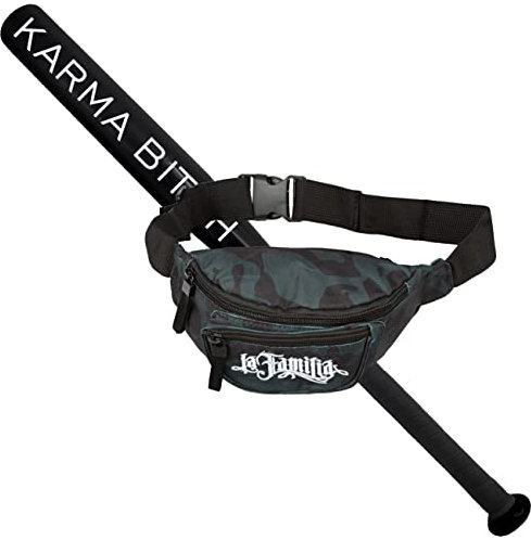 Spaß Kostet Sportset Baseballschläger mit Tasche für Baseball Karma Bitch Weiß Aluminium 26 Zoll