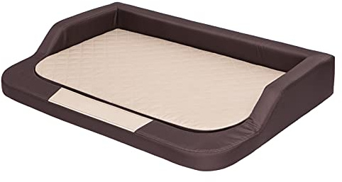 PillowPrim Hundebett Bett Hundeschlafplatz Hundeplatz Sofa Hundekissen Ruheplatz Hundematratze Hundekorb Hundehütte Doggybed Hundezubehör Hundesofa 120 x 80 cm