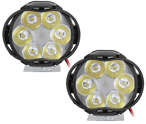 Tiiyee 2PCS LED Spot Fog Light, 12V Off Road Work Light Motorcycle LED Driving Fog Lights Motorcycle Auxiliary Driving Headlight Front Head Lamp for Motorbike Truck Car Boat Auxiliary Lights