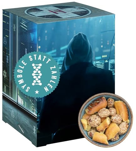 Corasol Escape-Thriller & Snacks Adventskalender 2025 für Erwachsene: Ein Atemloses Spiel - mit herzhaften Snacks & Nüssen (625 g)