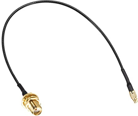 PATIKIL 8mmCX Maschio a SMA Femmina Paraparete Codino Antenna Coassiale Cavo, RF1.37 Bassa Perdita Cavi per RF Coassiale Collega