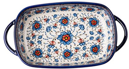 BESTonZON Bakeware Ceramic Salad Mixing Bowl Heat-Resistant Rice Bowl Oval Baking Dish for Oven Casserole Clay Decor Household Cooking