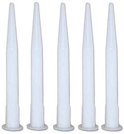 5 x Extended Extra Long 177mm Silicone Sealant Nozzles C3 Cartridge 290 310 ml