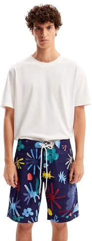 Desigual Herr Bañador_calipso boardshorts, blå, M