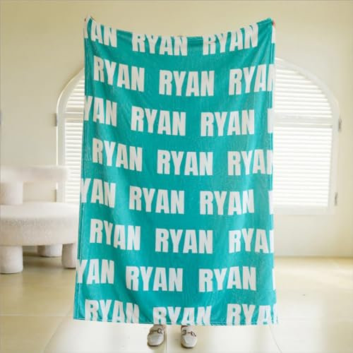 REEG Personalisierte Babydecke | Benutzerdefinierte Flanell-Namensdecke | Kinderzimmerdecke für Neugeborene | Kinderdecke | Benutzerdefinierte Decke Geschenk (180 x 200 cm)