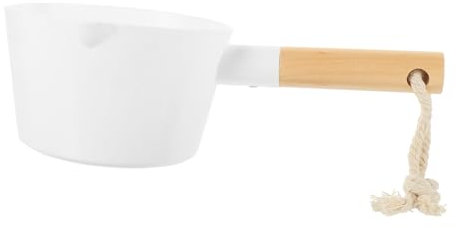 Alipis Louche à Eau à Long Manche Bois Solide Grosse Capacité Multifonction Ustensile la Cuisine Salle de Bain Sauna Usage Quotidien