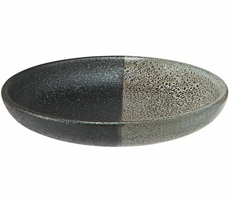 Maxwell & Williams AX0576 Dip-Schale rund - 10 cm Durchmesser - Umi - mit Reaktivglasur grau-schwarz in Geschenkbox