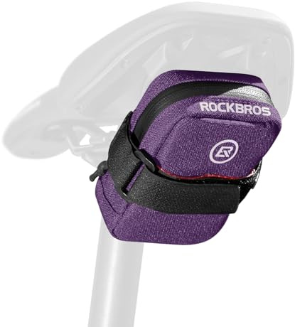 ROCKBROS Borsa da Sella Bici, Borsa Sottosella MTB, Borsa Sella Bicicletta da Corsa, Borsa Bici Posteriore Leggera, Borsa Piccola con Capacità 0,35 L, Accessori per Ciclismo