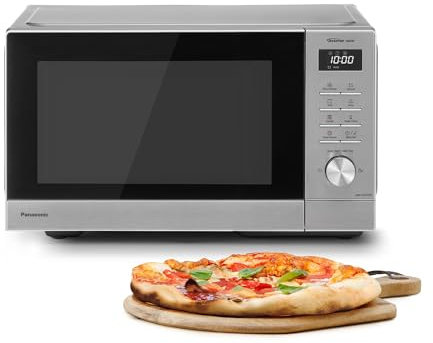 Panasonic NN-GD37QSBPQ 29L Grill Microwave Oven, 1000W, Auto Defrost, Combination Cooking, Timer, Silver & Stainless