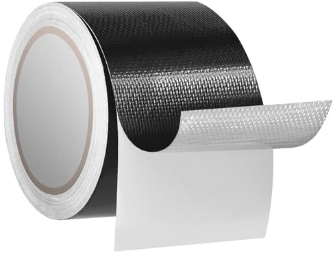 HIFILTURE Heavy Duty Repair Tape for Tarp, Waterproof RV Awning, Outdoor Tarp, Canvas, Boat Covers, Sail, Tear Repair Patch Kit (Black)