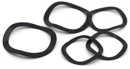 arandela ondulada,arandela elástica, Arandelas onduladas de acero negro, arandelas elásticas, 10/50 unidades, M3, M4, M5, M6, M8, M10, M12, M14, M16, M19, M21, M24, M27, M30, M34, M38- M50