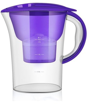 Jarra con filtro de agua alcalina 2,5 litros(2.5L Purple Filter)