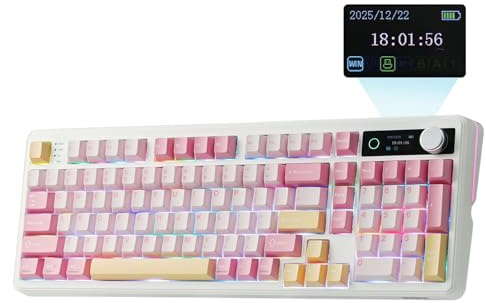 EPOMAKER TH99 Pro 96% trådlöst mekaniskt speltangentbord med skärm