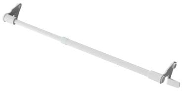 GoodHome Kit barre de vitrage extensible 50-80 cm blanc 7-9 mm