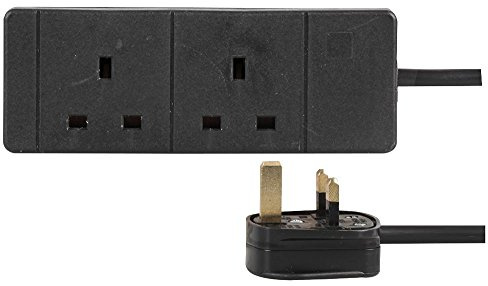 PRO ELEC PELB1741 2 Gang Extension Lead 20m, Black