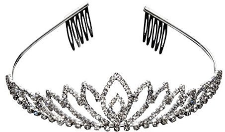 AAHB Brautschmuck Haarreifen Hair-Ring Diadem Braut Strass Kommunion